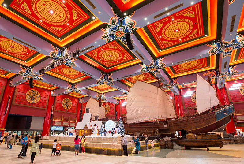 interior desgin in ibn battuta mall