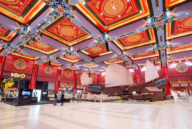 interior desgin in ibn battuta mall