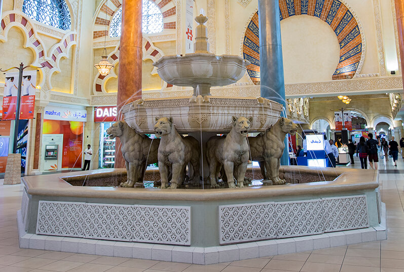 interior desgin in ibn battuta mall