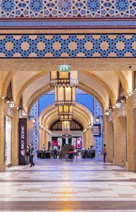 Ibn Battuta Mall homepage in Arabic
