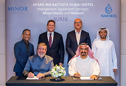 Nakheel and Minor Hotels sign management agreement for new AVANI hotel in Dubai